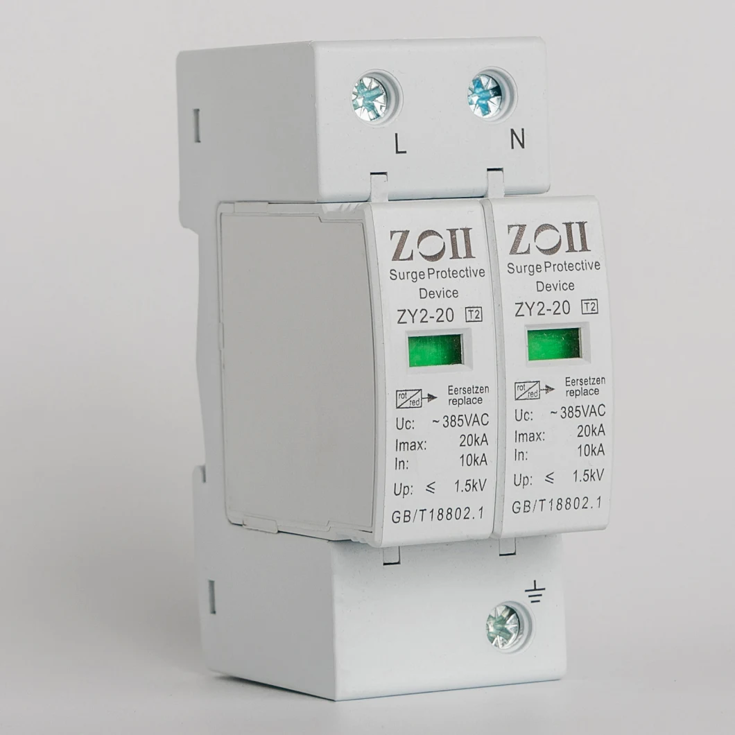 Zoii CE Power PV Surge Protector Solar DC SPD DC Surge Protective Device, 1p 2p 3p 4p 500V 1000V 1500V