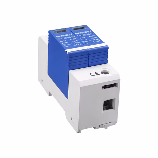 조명 보호 기능이 있는 Sinoasian 2p 500V 800V 1000V DC PV 태양 20ka 40ka 서지 보호 장치