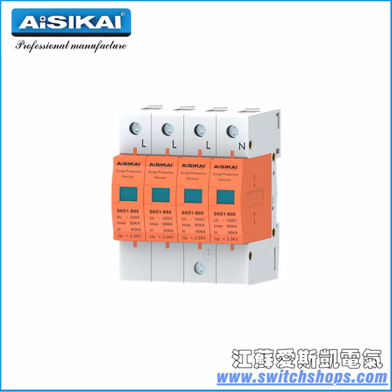 1극 AC 420V의 서지 보호 장치(SPD)(SKD2-80)